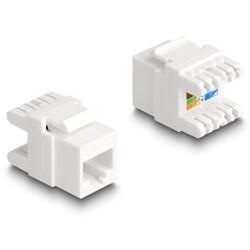 Moduł Keystone RJ45 żeńskie do LSA Cat.6A beznarzędziowy mini Delock 88131