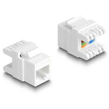 Moduł Keystone RJ45 żeńskie do LSA Cat.6A beznarzędziowy mini Delock 88131