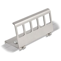 Metalowe mocowanie Keystone 5-portowe do szyny DIN Delock 88141
