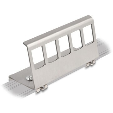 Metalowe mocowanie Keystone 5-portowe do szyny DIN Delock 88141