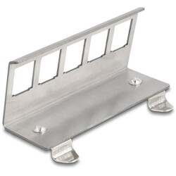 Metalowe mocowanie Keystone 5-portowe do szyny DIN Delock 88141