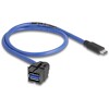 Moduł Keystone USB 5 Gbps A wtyk żeński do USB Type-C męskiego z przewodem Delock 88156