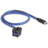 Moduł Keystone USB 5 Gbps A wtyk żeński do USB Type-C męskiego z przewodem Delock 88156