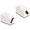 Moduł Keystone HDMI żeński do HDMI żeńskiego po przekątnej 8K 60 Hz biały Delock 90327