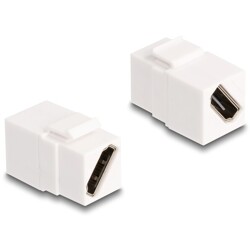 Moduł Keystone HDMI żeński do HDMI żeńskiego po przekątnej 8K 60 Hz biały Delock 90327