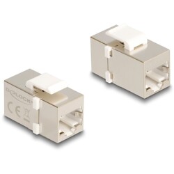 Moduł Keystone z gniazdem RJ45 do gniazda RJ45 Cat.6 FTP Delock 90637