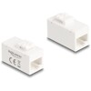 Moduł Keystone z gniazdem RJ45 do gniazda RJ45 Cat.6A UTP biały Delock 90639
