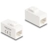 Moduł Keystone z gniazdem RJ45 do gniazda RJ45 Cat.6A UTP biały Delock 90639