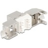 Moduł Keystone RJ45 żeński do LSA Cat.8.1 z metalowym zatrzaskiem beznarzędziowy Delock 90683