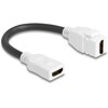Kabel modułu Keystone HDMI żeński do HDMI żeńskiego 8K 60 Hz 20 cm biały Delock 90684