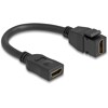 Kabel modułu Keystone HDMI żeński do HDMI żeńskiego 8K 60 Hz 20 cm czarny Delock 90685