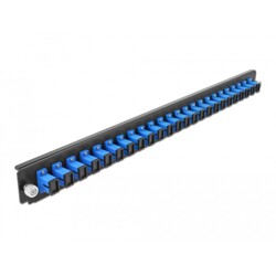 Panel frontowy 19" 24-portowy SC Simplex niebieski Delock 43351