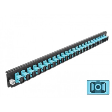 Panel frontowy 19" 24-portowy SC Simplex morski Delock 43354