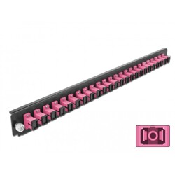 Panel frontowy 19" 24-portowy SC Simplex fioletowy Delock 43355