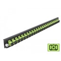 Panel frontowy 19" 24-portowy SC Simplex limonkowy Delock 43356