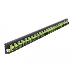 Panel frontowy 19" 24-portowy SC Simplex limonkowy Delock 43356