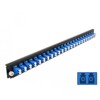 Panel frontowy 19&quot; 24-portowy LC Duplex niebieski Delock 43357