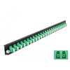 Panel frontowy 19&quot; 24-portowy LC Duplex zielony Delock 43358