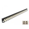 Panel frontowy 19" 24-portowy LC Duplex beżowy Delock 43359