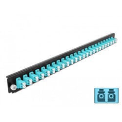 Panel frontowy 19" 24-portowy LC Duplex morski Delock 43360