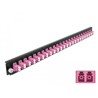 Panel frontowy 19" 24-portowy LC Duplex fioletowy Delock 43361