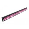 Panel frontowy 19" 24-portowy LC Duplex fioletowy Delock 43361