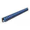 Panel frontowy 19&quot; 24-portowy SC Duplex niebieski Delock 43363