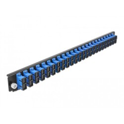 Panel frontowy 19" 24-portowy SC Duplex niebieski Delock 43363