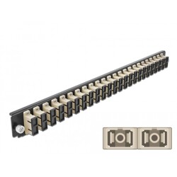 Panel frontowy 19" 24-portowy SC Duplex beżowy Delock 43365