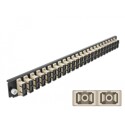 Panel frontowy 19" 24-portowy SC Duplex beżowy Delock 43365