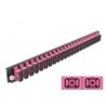 Panel frontowy 19" 24-portowy SC Duplex fioletowy Delock 43367