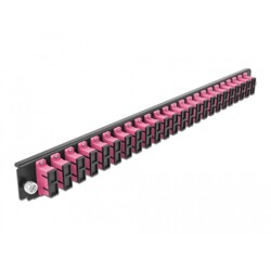 Panel frontowy 19" 24-portowy SC Duplex fioletowy Delock 43367