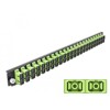 Panel frontowy 19&quot; 24-portowy SC Duplex limonkowy Delock 43368