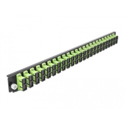 Panel frontowy 19" 24-portowy SC Duplex limonkowy Delock 43368