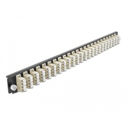 Panel frontowy 19" 24-portowy LC Quad beżowy Delock 43371
