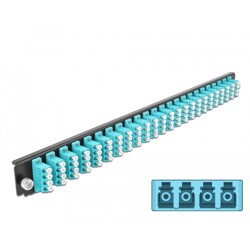Panel frontowy 19" 24-portowy LC Quad morski Delock 43372