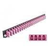 Panel frontowy 19&quot; 24-portowy LC Quad fioletowy Delock 43373