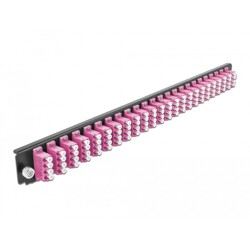 Panel frontowy 19" 24-portowy LC Quad fioletowy Delock 43373