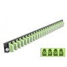 Panel frontowy 19" 24-portowy LC Quad limonkowy Delock 43374