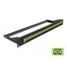 Panel frontowy optyczny 19" 24-portowy SC Simplex limonkowy Delock 43385