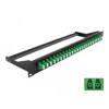 Panel frontowy optyczny 19&quot; 24-portowy LC Duplex zielony Delock 43387