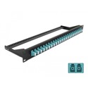 Panel frontowy optyczny 19" 24-portowy LC Duplex morski Delock 43389
