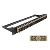 Panel frontowy optyczny 19&quot; 24-portowy SC Duplex beżowy Delock 43394