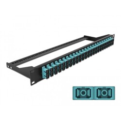 Panel frontowy optyczny 19" 24-portowy SC Duplex morski Delock 43395