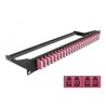 Panel frontowy optyczny 19" 24-portowy LC Quad fioletowy Delock 43403