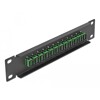 Krosownica światłowodowa 10&quot; 12-portowa SC Simplex 1U zielona Delock 66761
