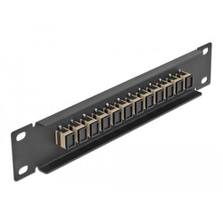 Krosownica światłowodowa 10" 12-portowa SC Simplex 1U beżowa Delock 66762