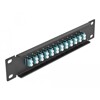 Krosownica światłowodowa 10&quot; 12-portowa LC Duplex 1U morska Delock 66768