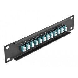 Krosownica światłowodowa 10" 12-portowa LC Duplex 1U morska Delock 66768