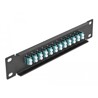 Krosownica światłowodowa 10" 12-portowa LC Duplex 1U morska Delock 66768